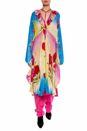 Floral motif dress with pleats, zdjęcie 2 Floral motif dress with pleats od Vetements